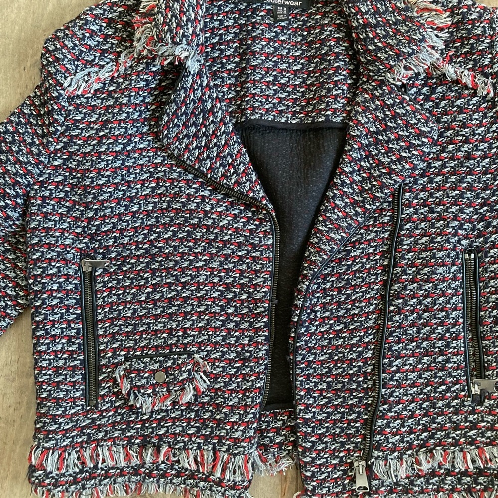Tweed motto jacket